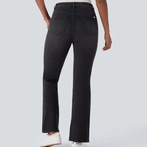 Halara Flex™ High Waisted Pockets Washed Casual Bootcut Jeans